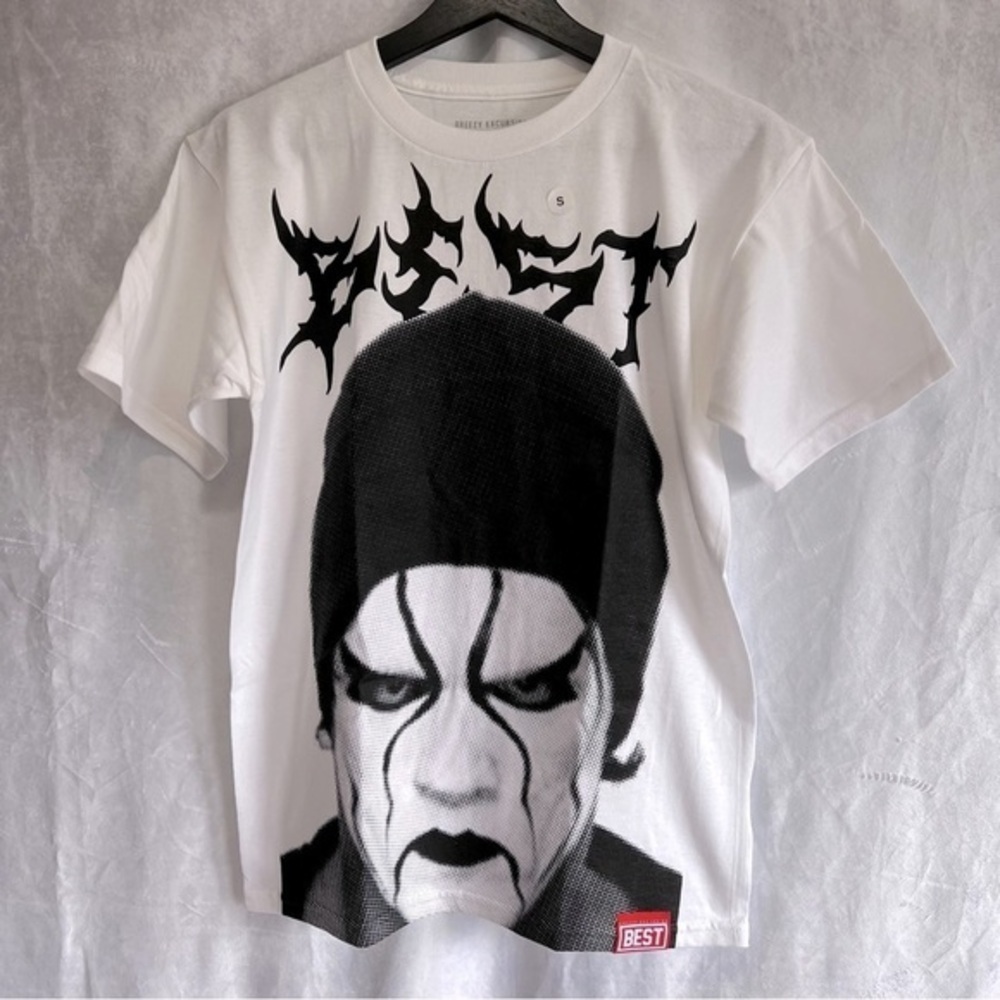 BREEZY Excursion BEST Crew Neck Short Sleeve White Graphic Print Tee Shirt S NWT